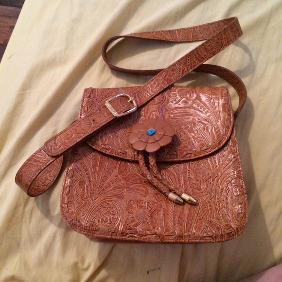 Stamped Genuine Leather Purse