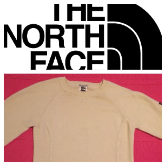 North Face Creme color sweater