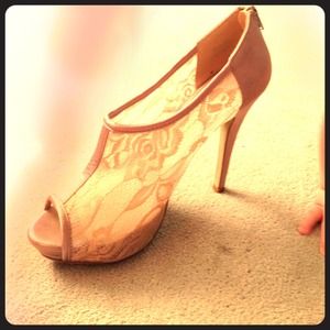 ALDO lace platform high heels