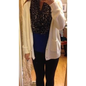 F21 white/cream cardigan