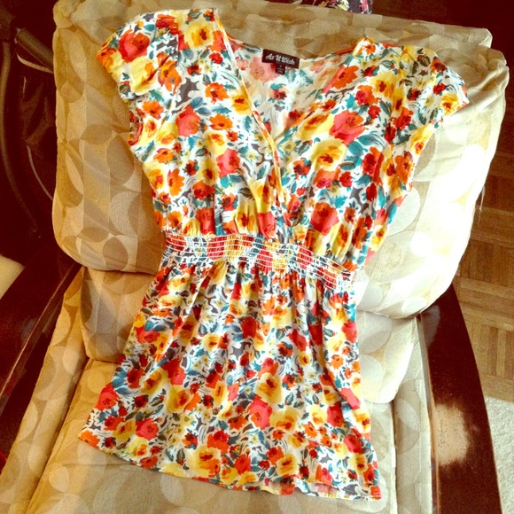 As U Wish Floral Dress