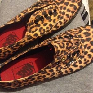 Cheetah print vans. Size 7 women's