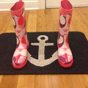 Coach rain boots