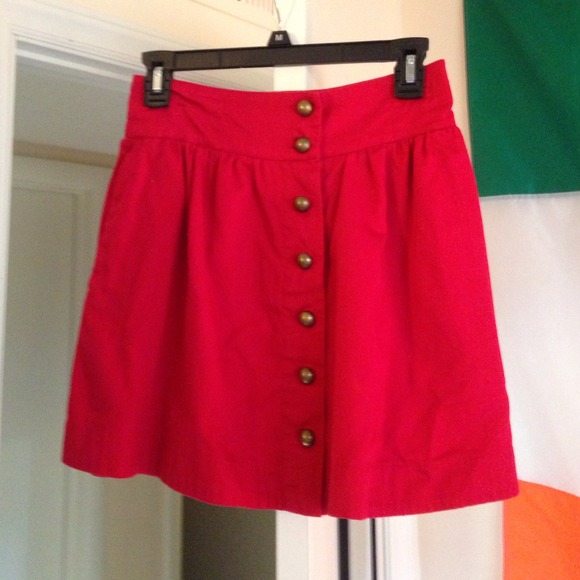 Forever21 Retro Mod Skirt - Red