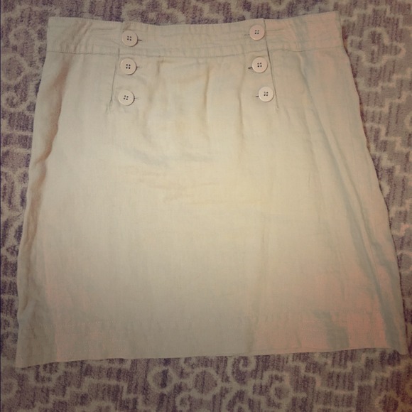 Max Studio khaki linen skirt