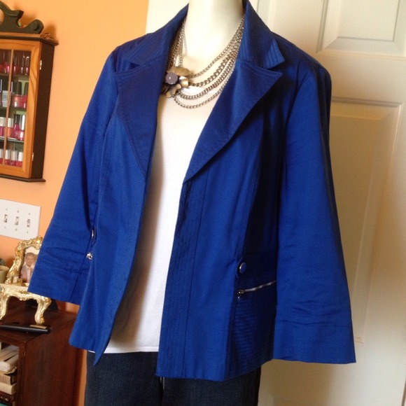 Dress Barn Jackets & Blazers - blue jacket
