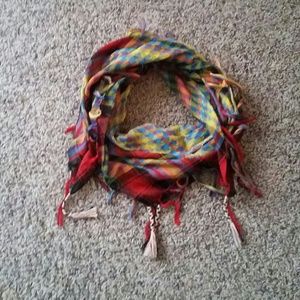 Colorful plaid scarf