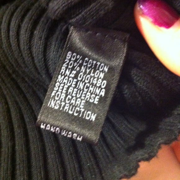 Black Ribbed Knit Sweater - Picture 4 of 4