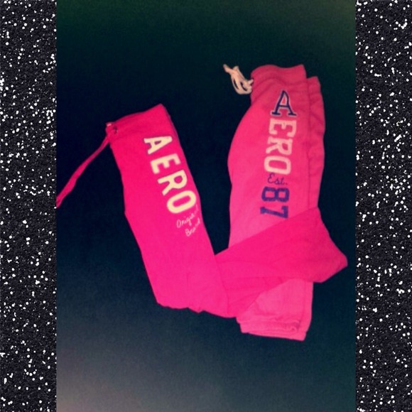 2 pairs of Aeropostale pink sweatpants