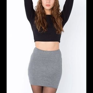 American Apparel Ponte Mini Skirt