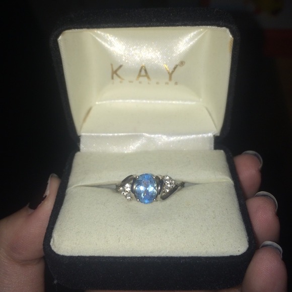 Kay Blue Topaz Ring Size 6