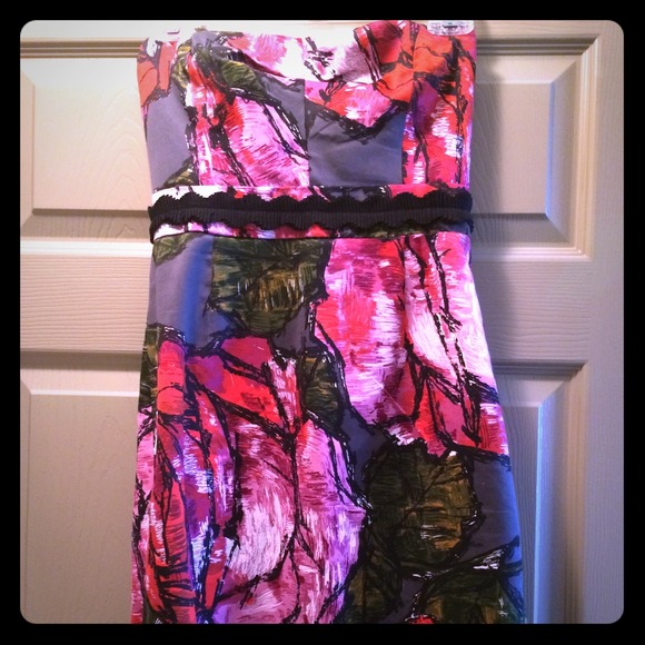 Trina Turk Floral Print Dress Size 2