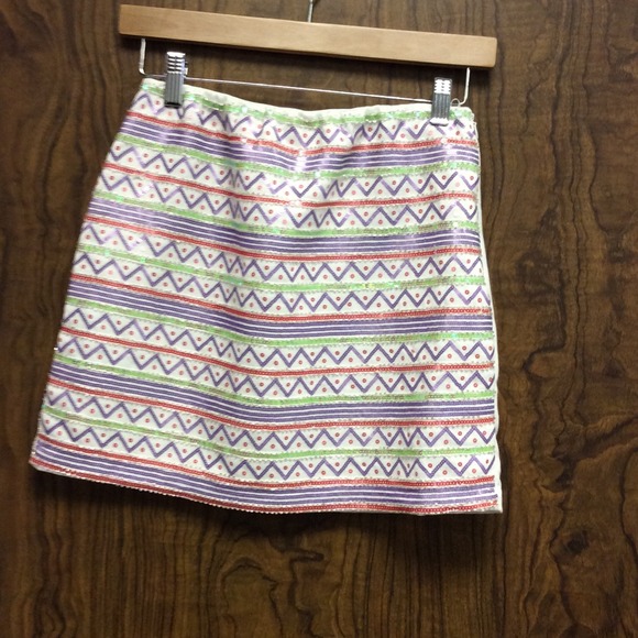 Beaded white skirt