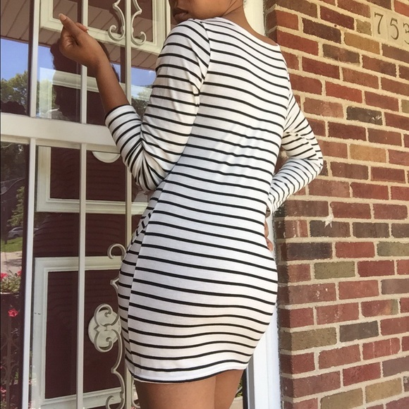 Asymmetrical Striped Dress 🍁AUTUMN STAPLE - Picture 2 of 2