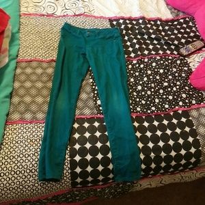 Jeans that are teal