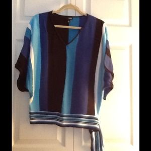 Blue Stripe Top