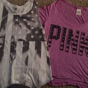 Muscle tank and t shirt