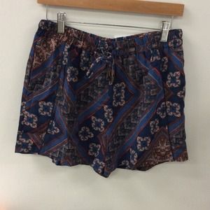 Navy drawstring shorts