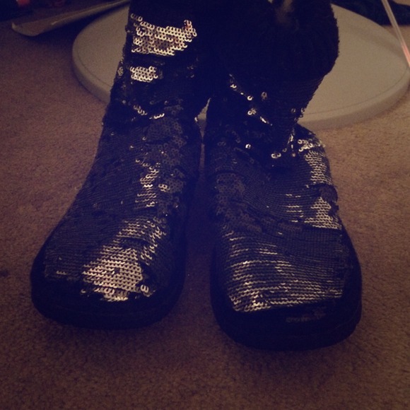PINK SEQUIN BOOTS