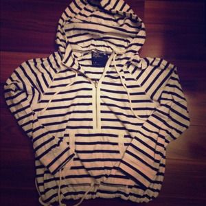 Hooded striped American eagle hoodie