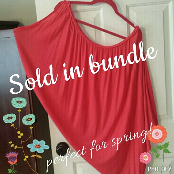 Pink one shoulder top