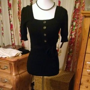 Black sweater top from Macys