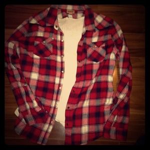 Red long sleeve flannel