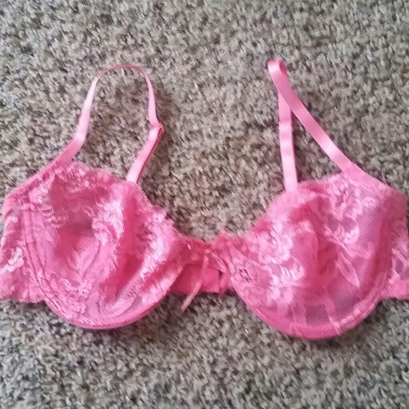 Free people pink lace bra
