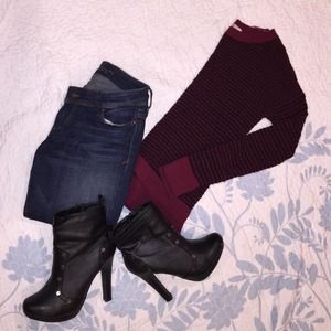 Maroon Sweater NWOT