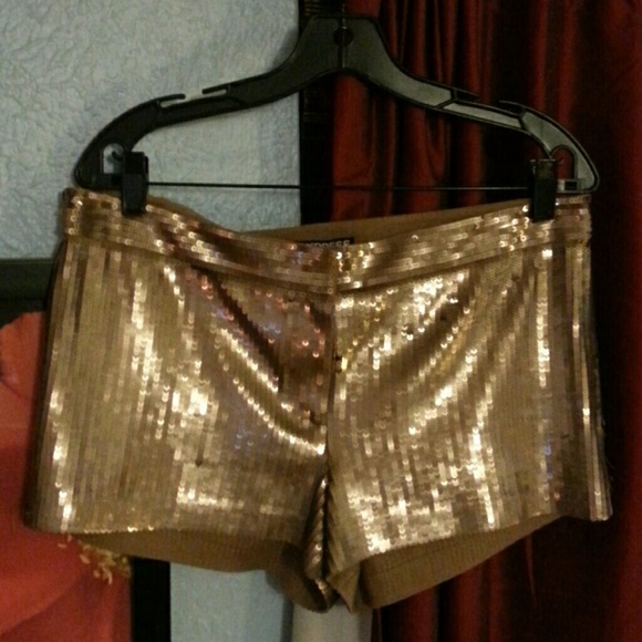 Express sequin shorts