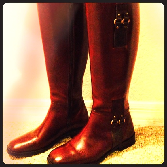 Cole Haan brown leather riding