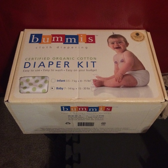 Bummies Cloth Diaper Kit for sizes 15-30lbs