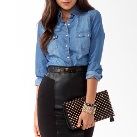 Forever 21 denim shirt