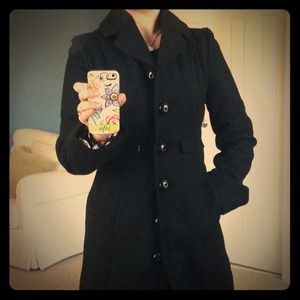 Tulle Wool Coat