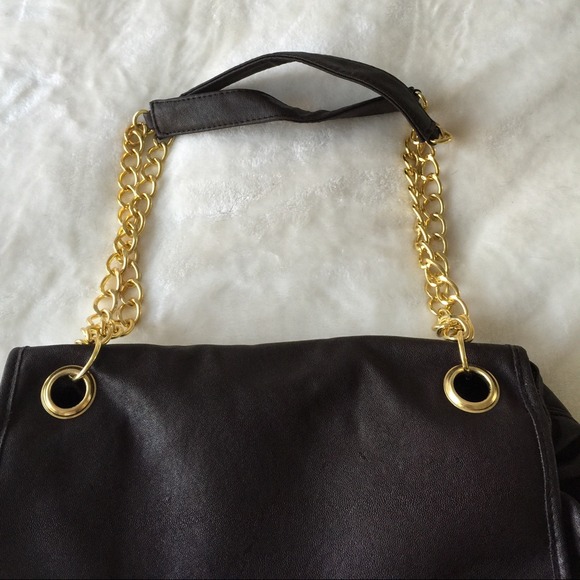 MARK- Tote Brown Chain Handbag - Picture 3 of 4