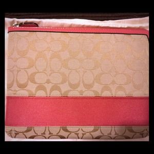 Coach iPad pouch