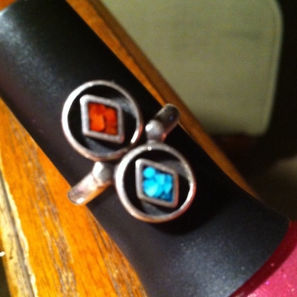 Sterling Turquoise Ring. Size 7.5