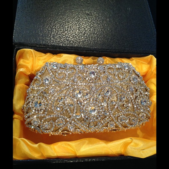 Crystal Evening Bag,Bridal,New!Exquisite! - Picture 4 of 4