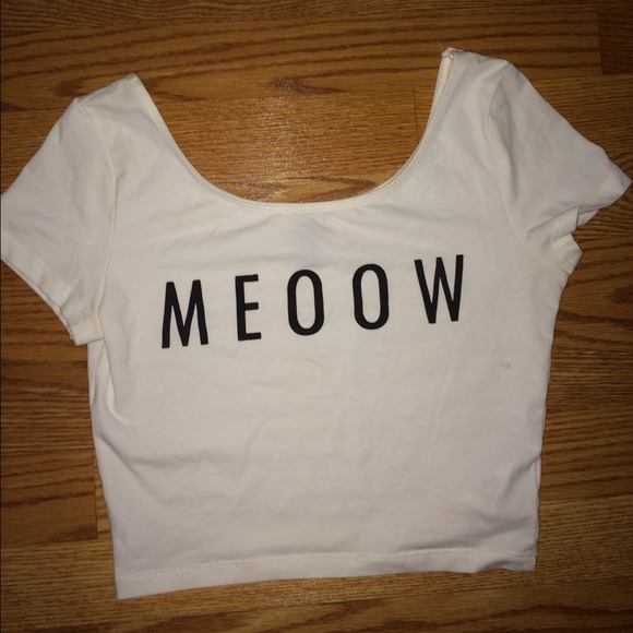 Meow crop top