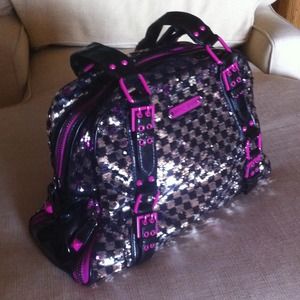 Betsey Johnson Sequin Checkered purse