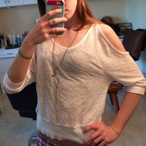 🔵ON HOLD🔵White Knit Shirt