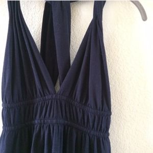 Navy blue anthropologie maxi dress!