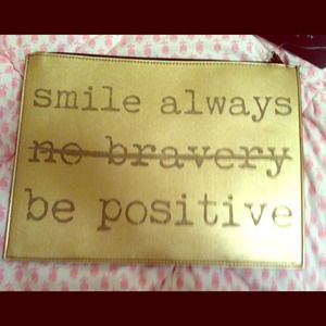 Zara Gold "Always Smile "Clutch