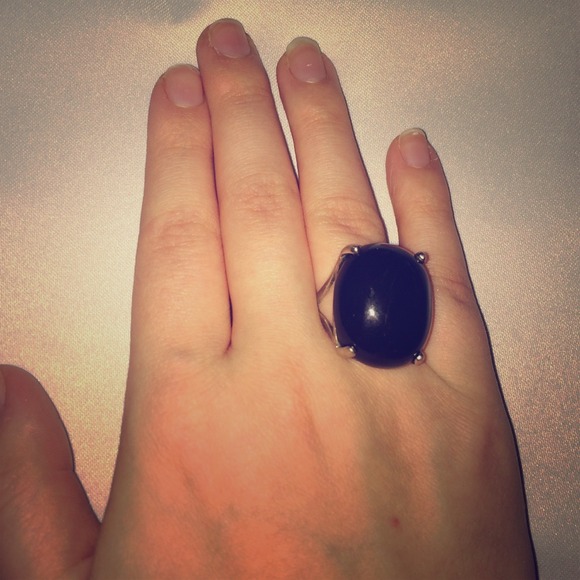 Black stone ring from Thailand