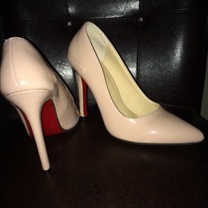 Red bottom nude heels