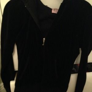 Black juicy couture jacket, velour