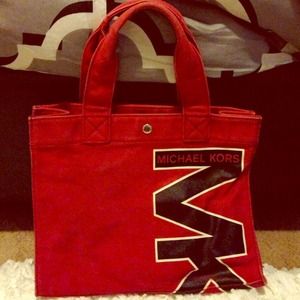 Red Michael Kors bag