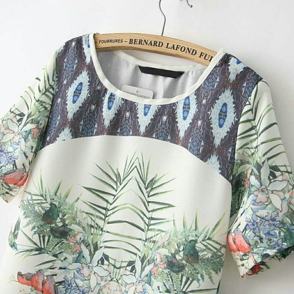 Floral Chiffon Dress - Picture 4 of 4