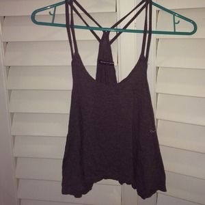 ❌SOLD❌🌻RARE🌻cropped gray Brandy Melville top
