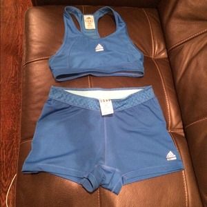 Adidas tech fit workout outfit